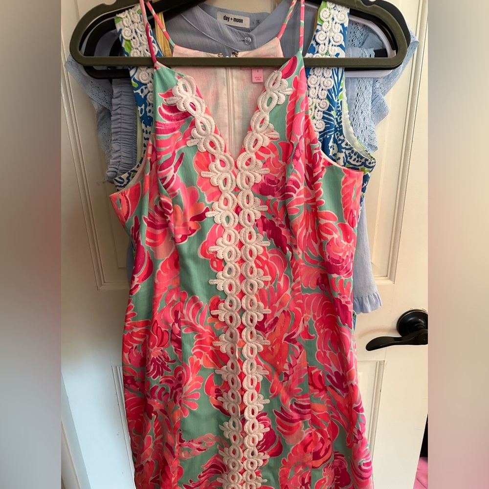 Lilly Pulitzer Blue and Pink Dress